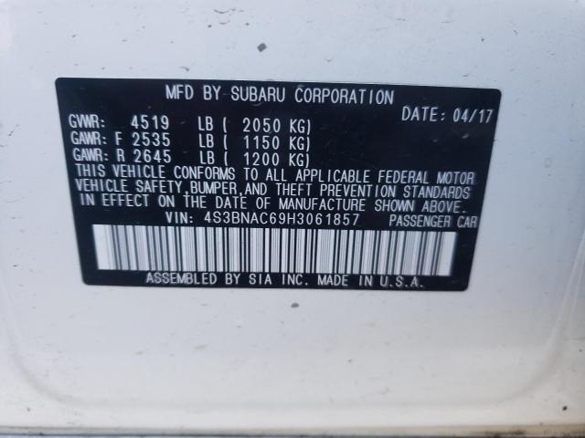 Photo 10 from auction – 2017 SUBARU LEGACY 2.5 with VIN 4S3BNAC69H3061857