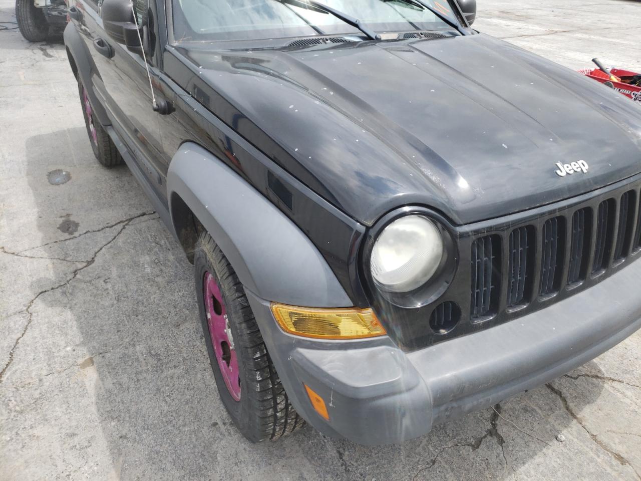 Photo 9 from auction – 2007 JEEP LIBERTY SP with VIN 1J4GL48K77W646706