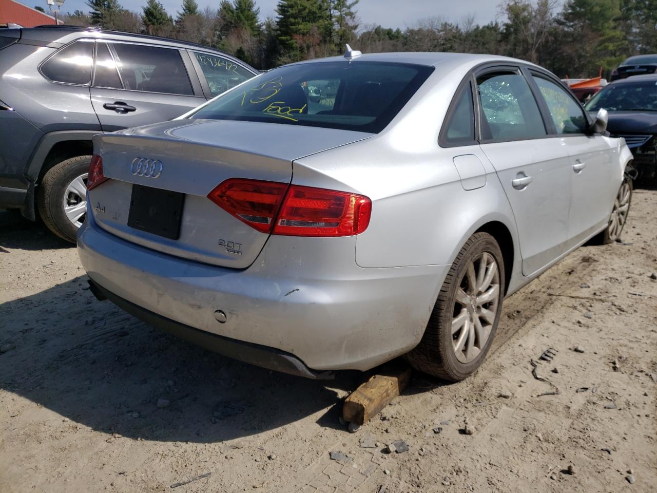 Photo 4 from auction – 2012 AUDI A4 PREMIUM with VIN WAUBFAFL8CN004834
