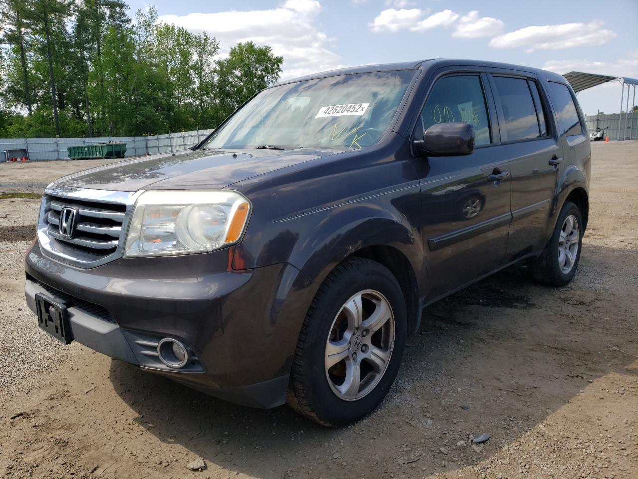 Photo 2 from auction – 2013 HONDA PILOT EXL with VIN 5FNYF3H57DB013001