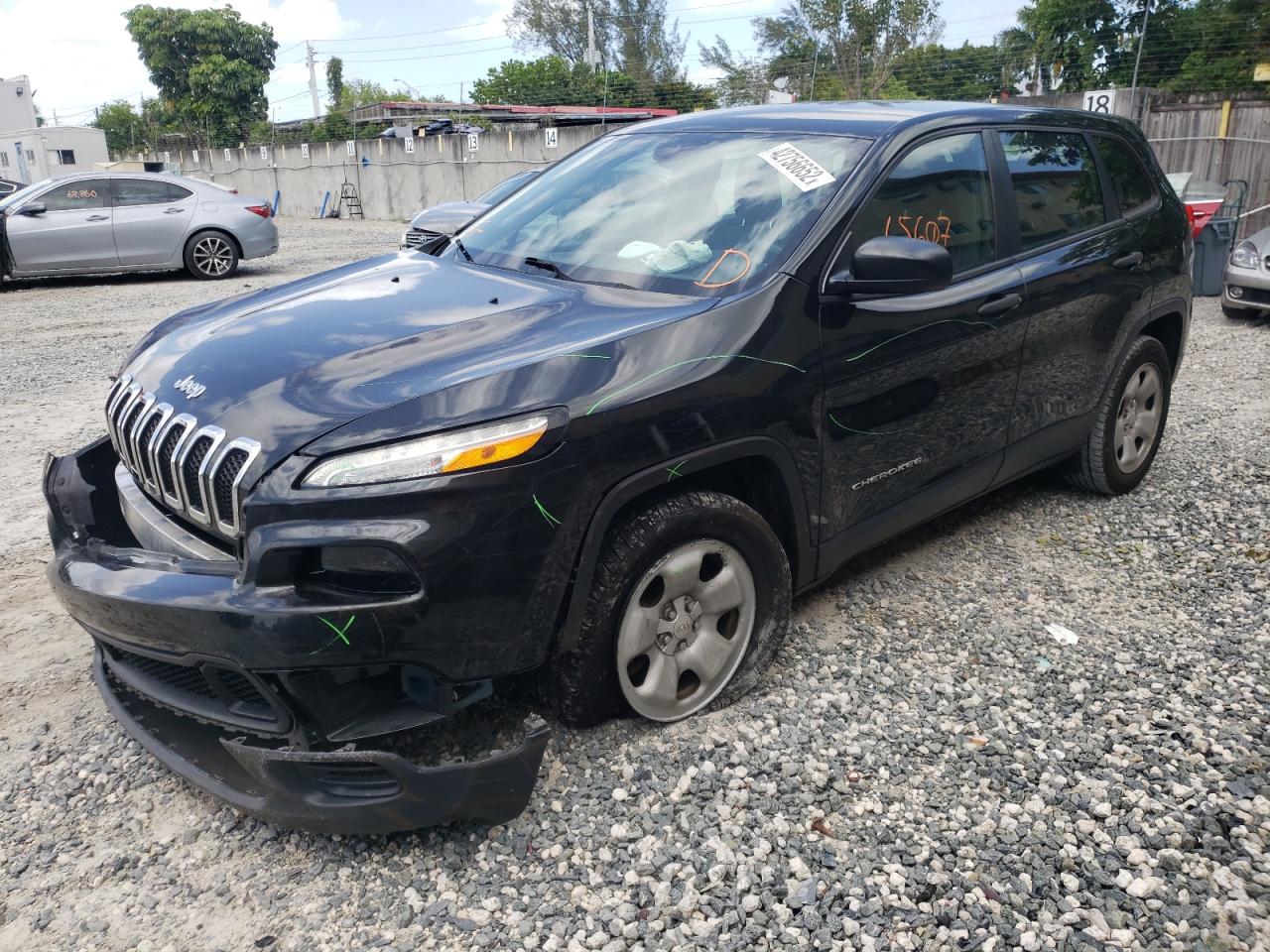 Photo 2 from auction – 2016 JEEP CHEROKEE S with VIN 1C4PJLAB9GW179451