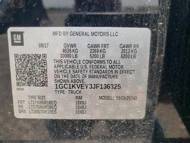 Photo 10 from auction – 2018 CHEVROLET SILVERADO with VIN 1GC1KVEY3JF136325