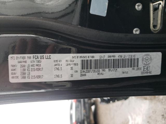 Photo 10 from auction – 2018 JEEP COMPASS TR with VIN 3C4NJDDB7JT261233