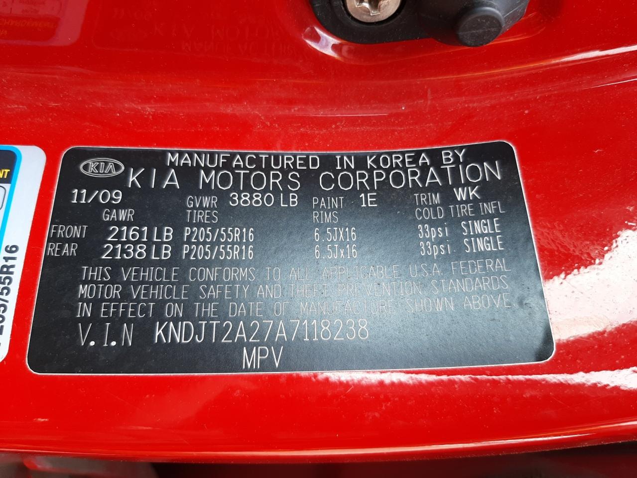Photo 10 from auction – 2010 KIA SOUL + with VIN KNDJT2A27A7118238