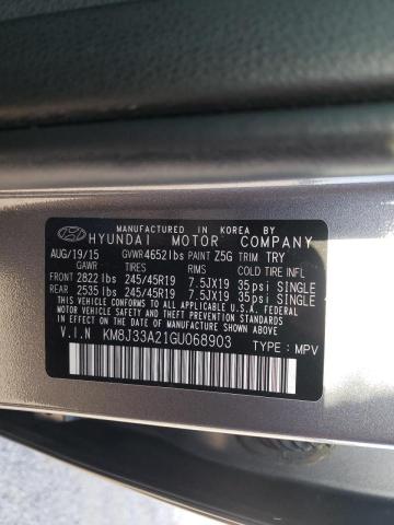 Photo 10 from auction – 2016 HYUNDAI TUCSON LIM with VIN KM8J33A21GU068903