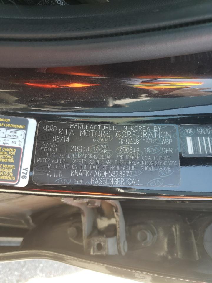 Photo 10 from auction – 2015 KIA FORTE LX with VIN KNAFK4A60F5323973