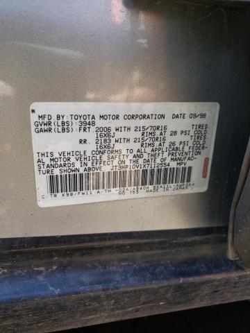 Photo 10 from auction – 1999 TOYOTA RAV4 with VIN JT3HP10V1X7112554