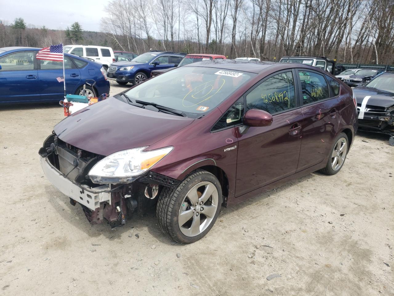 Photo 2 from auction – 2013 TOYOTA PRIUS with VIN JTDKN3DU4D5598398