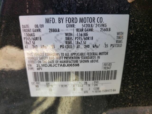 Photo 10 from auction – 2010 LINCOLN MKX with VIN 2LMDJ6JC7ABJ06598