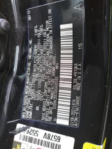Photo 10 from auction – 2013 TOYOTA SIENNA XLE with VIN 5TDYK3DC5DS400593