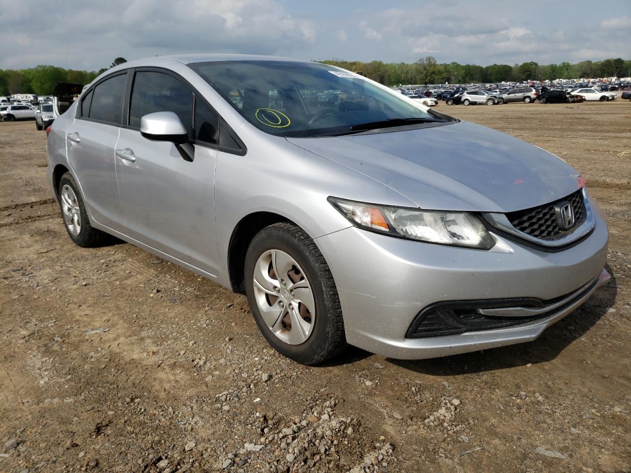 HONDA CIVIC LX 2013 with VIN 19XFB2F56DE045802 - Photo from auction