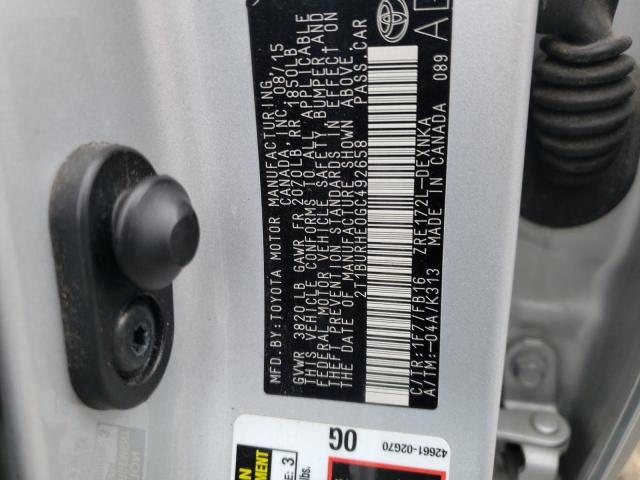 Photo 10 from auction – 2016 TOYOTA COROLLA L with VIN 2T1BURHE0GC492658