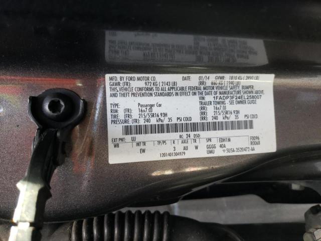 Photo 10 from auction – 2014 FORD FOCUS SE with VIN 1FADP3F24EL258007