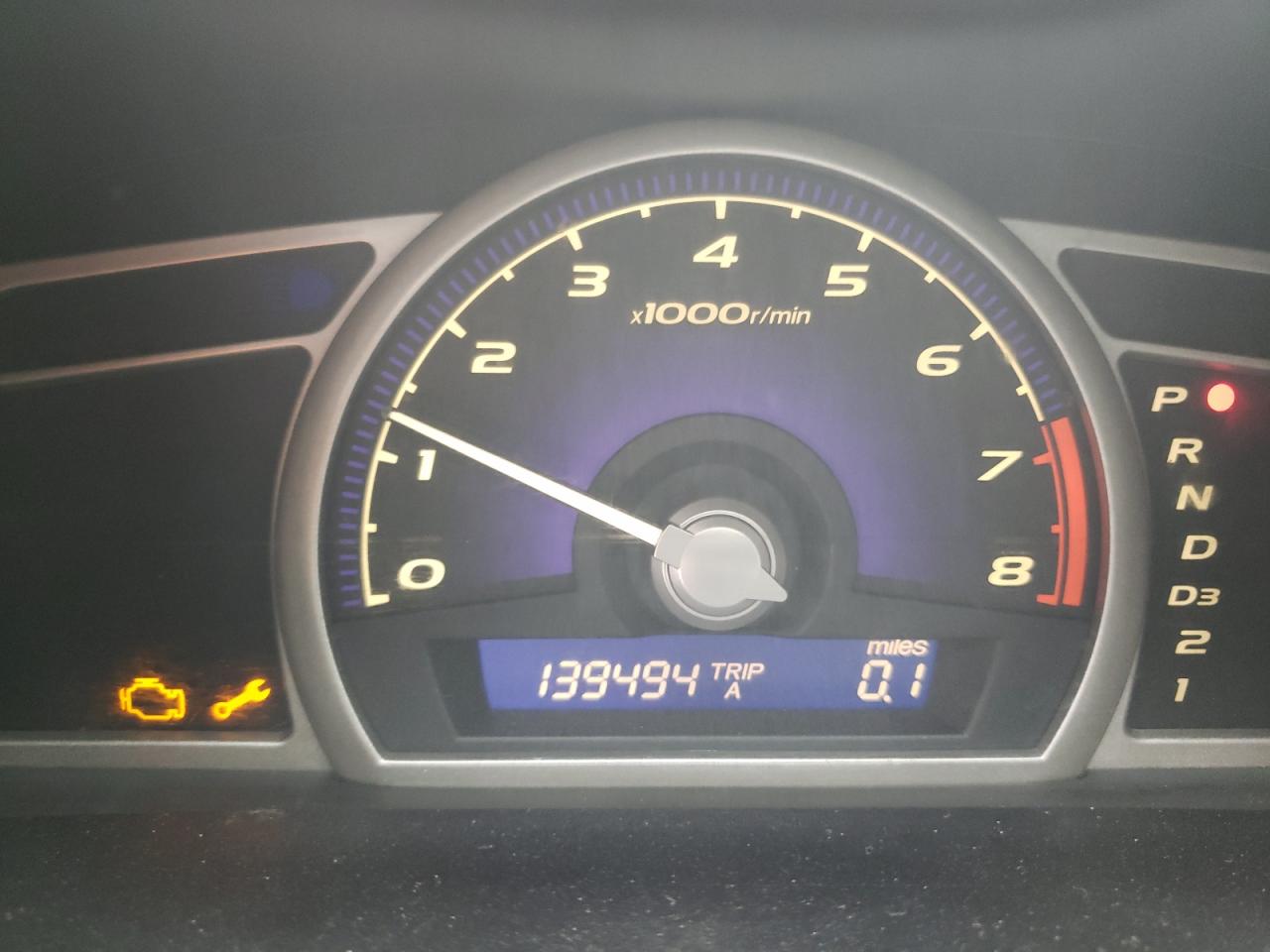 Photo 8 from auction – 2007 HONDA CIVIC LX with VIN 1HGFA16587L098947