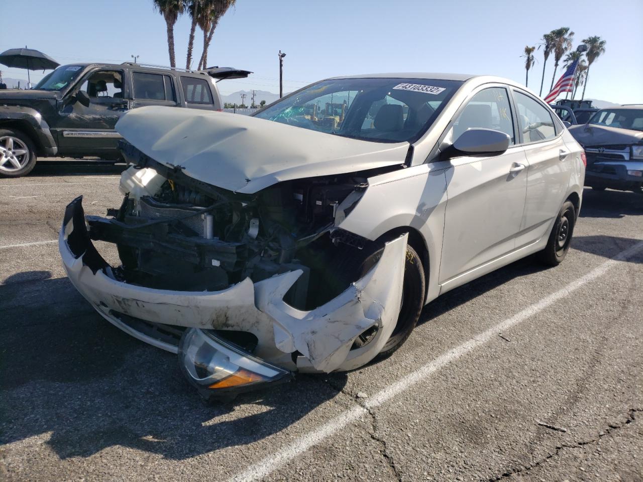 Photo 2 from auction – 2016 HYUNDAI ACCENT SE with VIN KMHCT4AE7GU972988