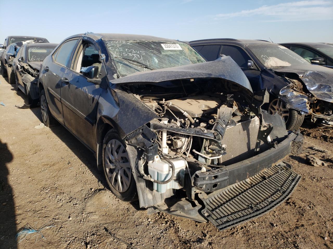 TOYOTA COROLLA L 2019 with VIN 2T1BURHE2KC153991 - Photo from auction
