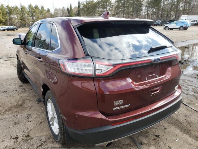 Photo 3 from auction – 2016 FORD EDGE SEL with VIN 2FMPK4J98GBC59238