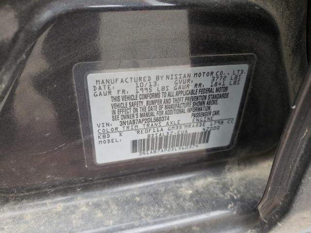 Photo 10 from auction – 2013 NISSAN SENTRA S with VIN 3N1AB7AP2DL560374
