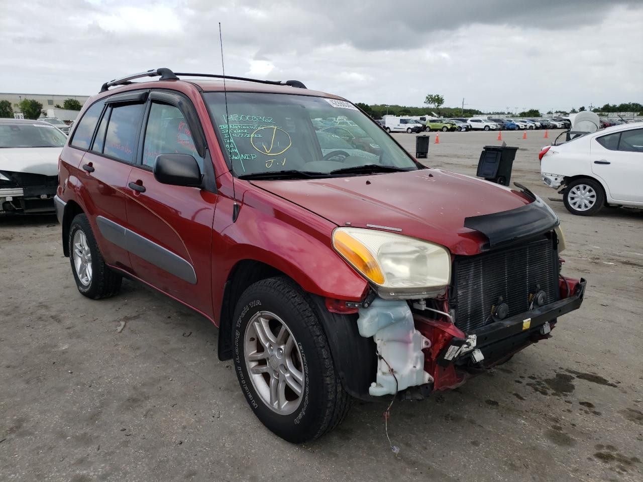 TOYOTA RAV4 2003 with VIN JTEGH20V730092528 - Photo from auction