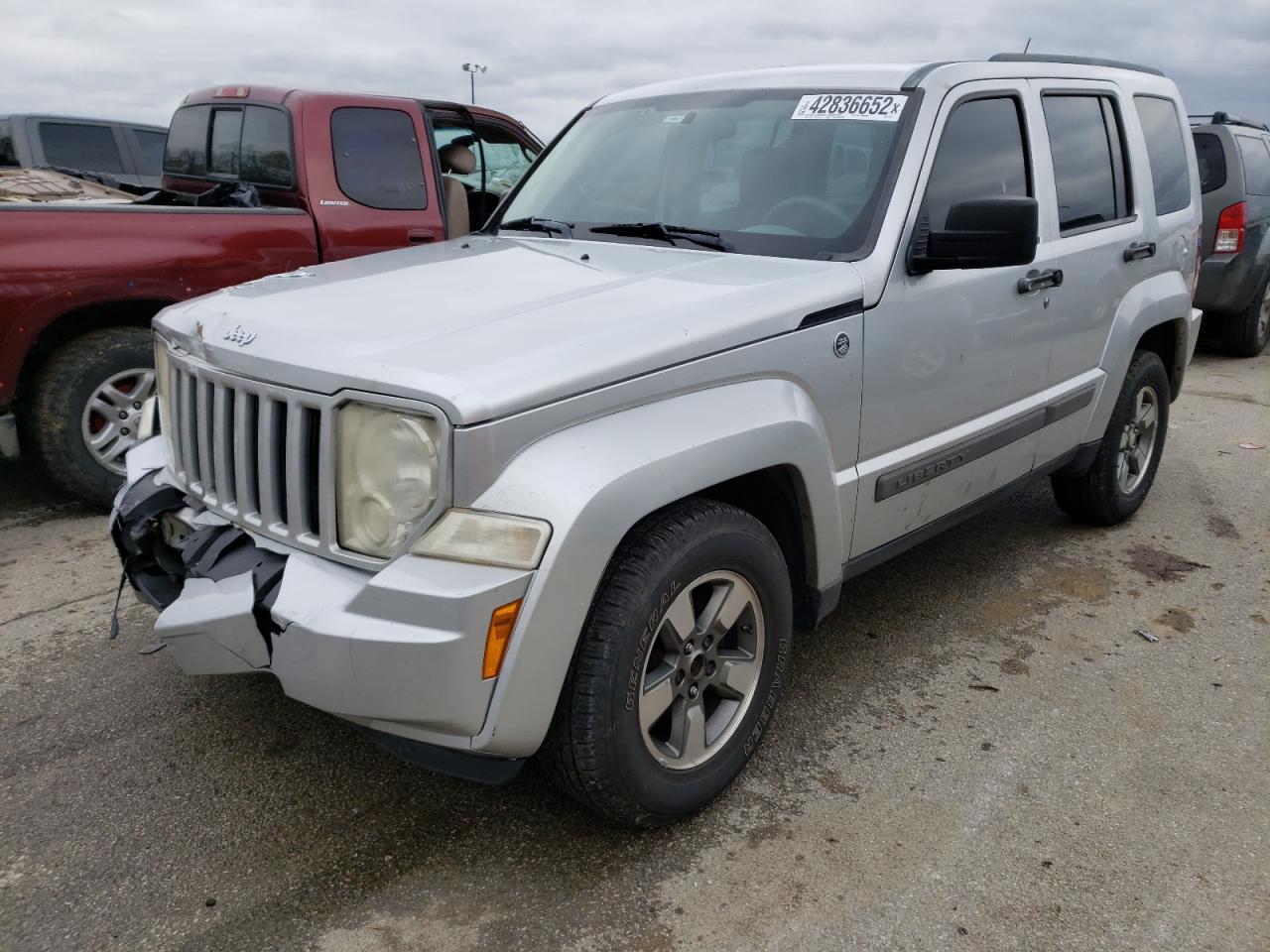 Photo 2 from auction – 2008 JEEP LIBERTY SP with VIN 1J8GN28K38W192873