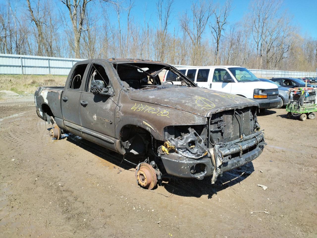 DODGE RAM 2500 S 2003 with VIN 3D7KU28C33G797891 - Photo from auction