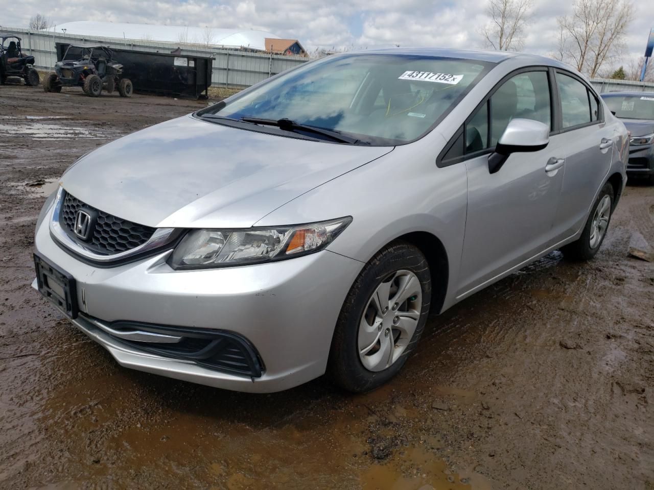 Photo 2 from auction – 2013 HONDA CIVIC LX with VIN 19XFB2F59DE097554
