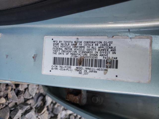 Photo 10 from auction – 2002 TOYOTA PRIUS with VIN JT2BK12U520053295