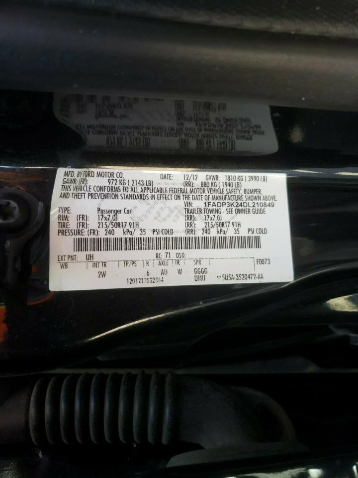 Photo 10 from auction – 2013 FORD FOCUS SE with VIN 1FADP3K24DL210849