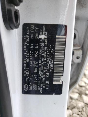 Photo 10 from auction – 2017 HYUNDAI ACCENT SE with VIN KMHCT4AE8HU289263