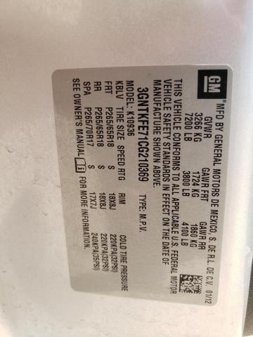 Photo 10 from auction – 2012 CHEVROLET AVALANCHE with VIN 3GNTKFE71CG210369