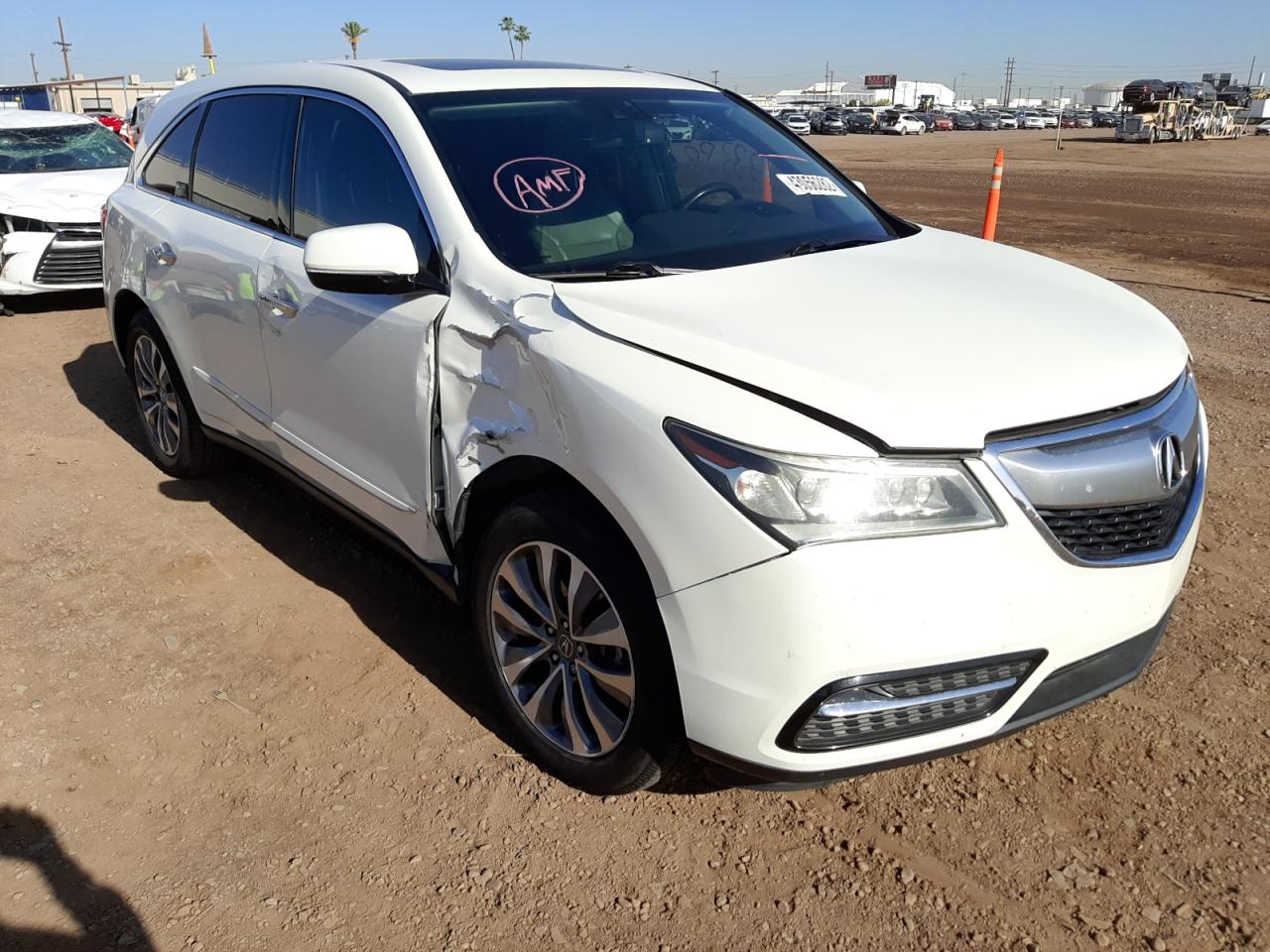 Photo 9 from auction – 2014 ACURA MDX TECHNO with VIN 5FRYD3H64EB009311