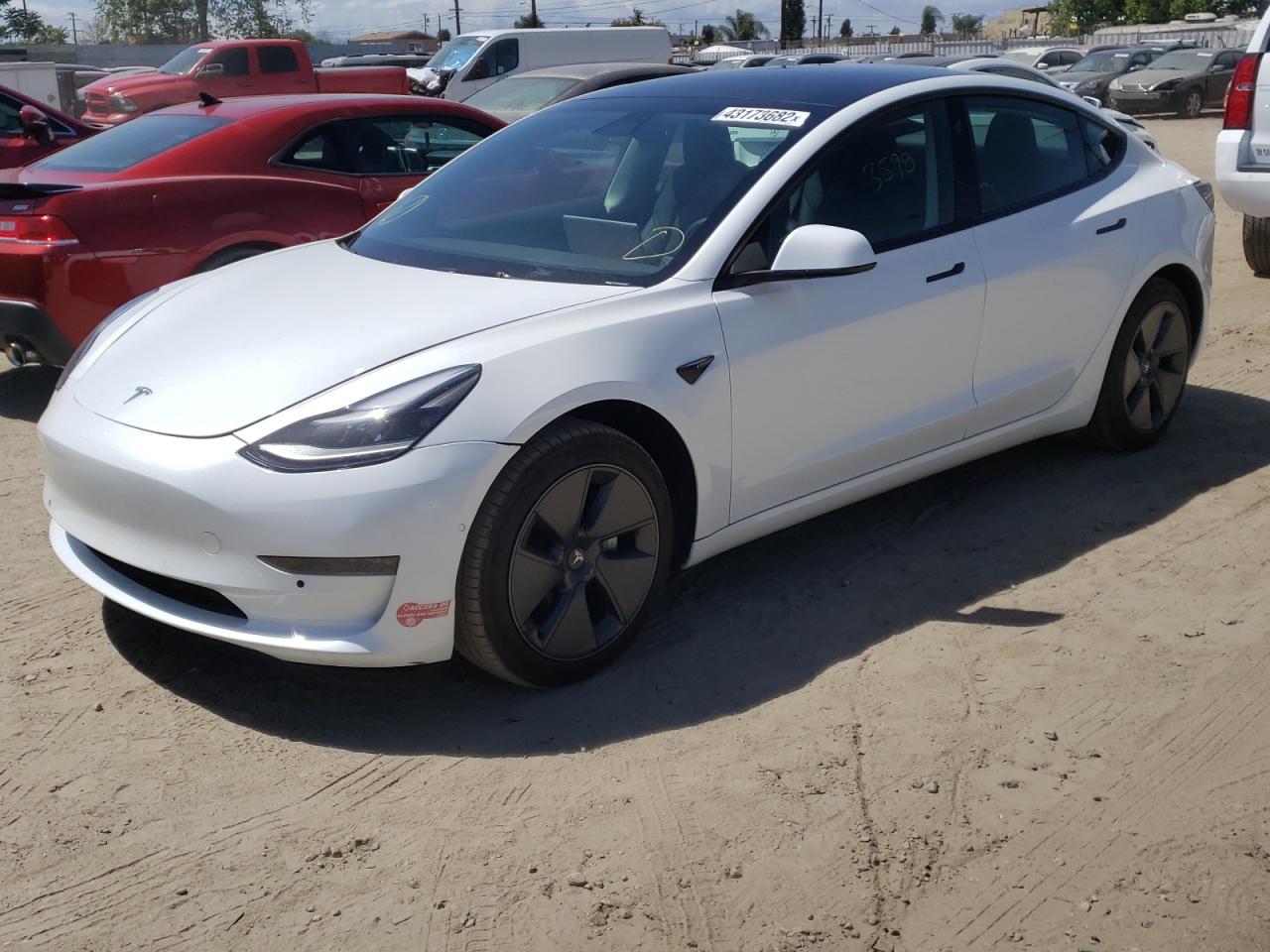 Photo 2 from auction – 2022 TESLA MODEL 3 with VIN 5YJ3E1EA1NF101918