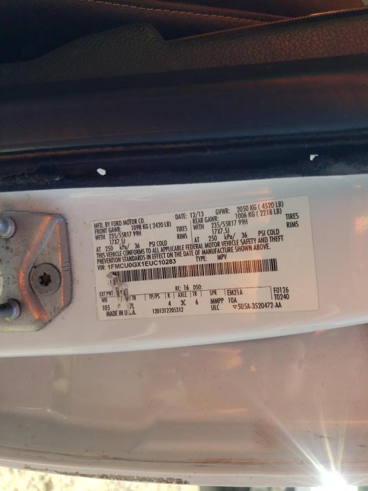 Photo 10 from auction – 2014 FORD ESCAPE SE with VIN 1FMCU0GX1EUC10283