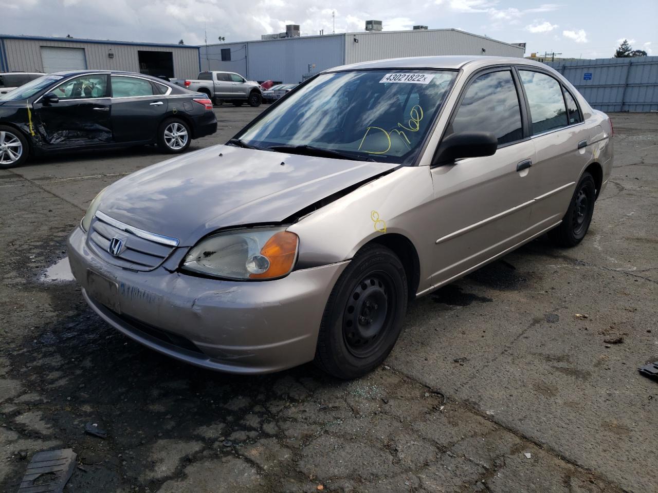 Photo 2 from auction – 2001 HONDA CIVIC LX with VIN 2HGES16511H574789