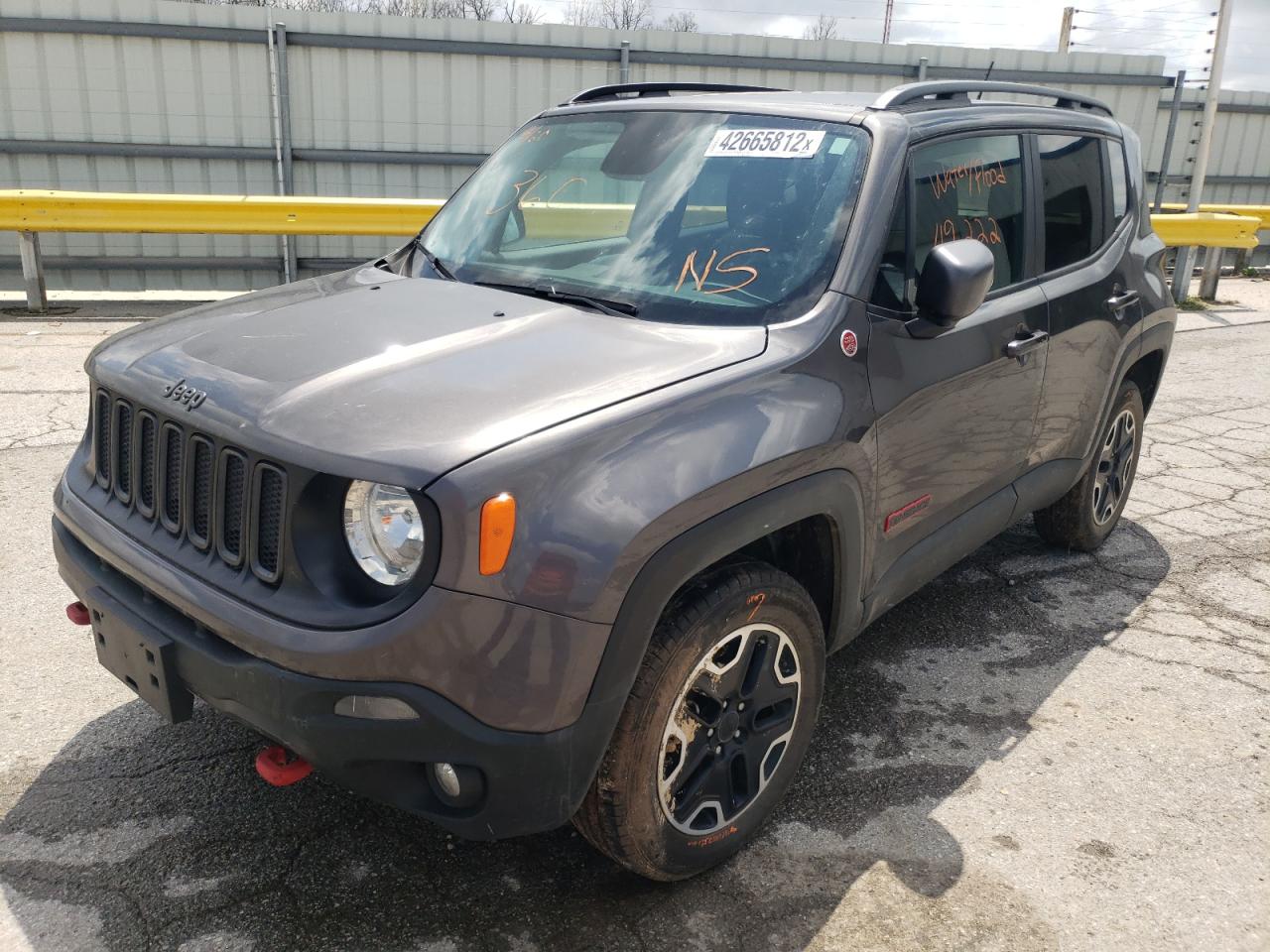Photo 2 from auction – 2017 JEEP RENEGADE T with VIN ZACCJBCB4HPF51234