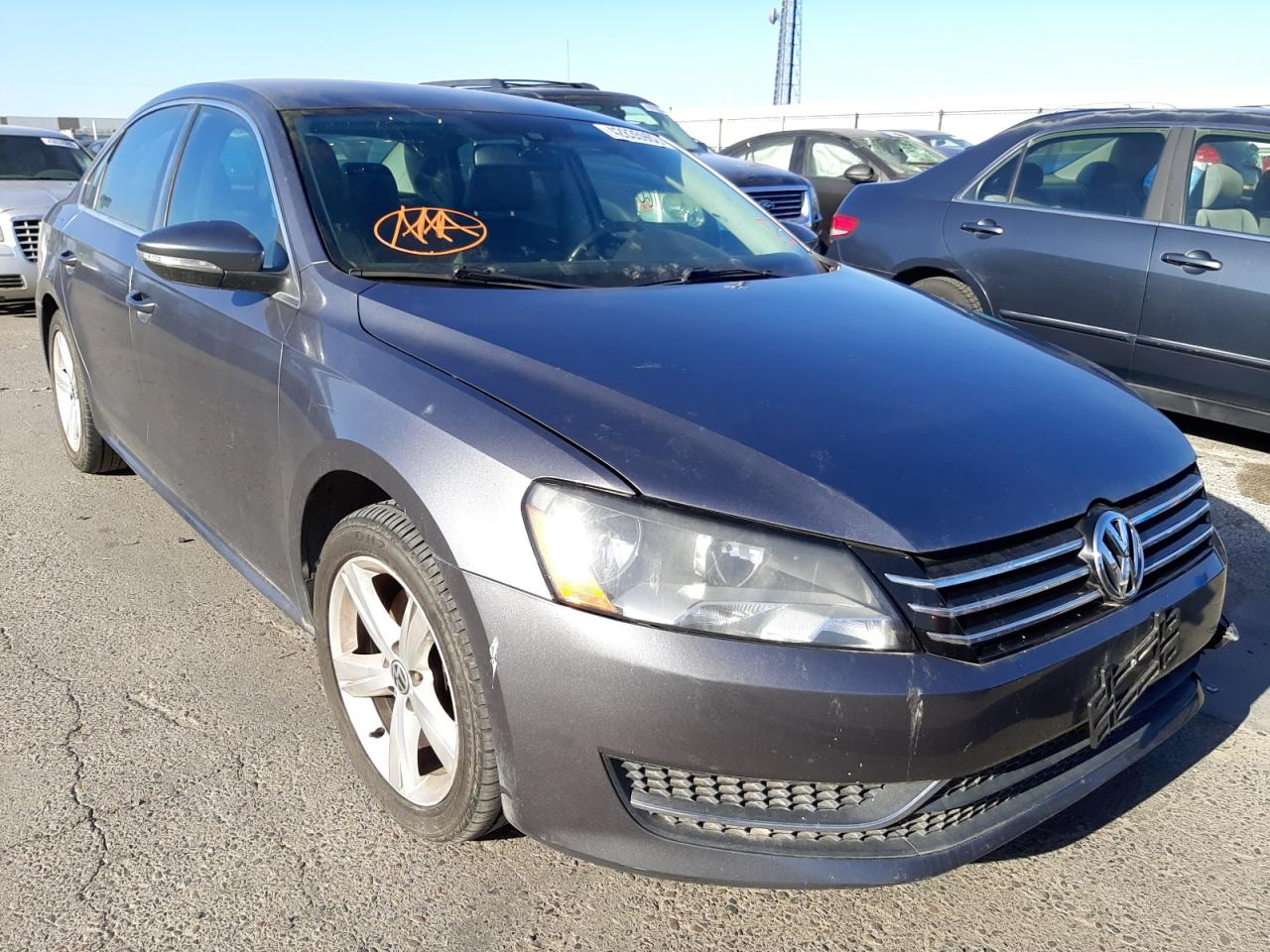 VOLKSWAGEN PASSAT SE 2012 with VIN 1VWBP7A37CC039514 - Photo from auction