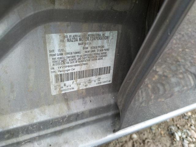 Photo 10 from auction – 2006 MAZDA 6 S with VIN 1YVHP80D165M27600