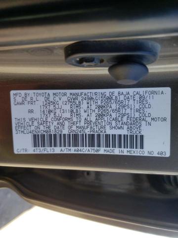 Photo 10 from auction – 2012 TOYOTA TACOMA DOU with VIN 3TMLU4ENXCM081829