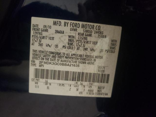 Photo 10 from auction – 2011 FORD EDGE SE with VIN 2FMDK3GC0BBA21635