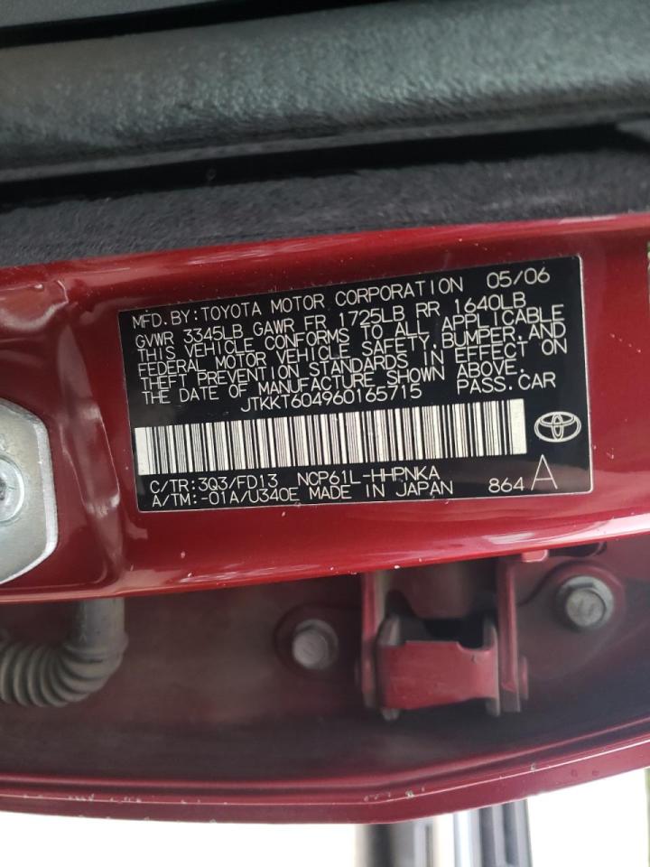 Photo 10 from auction – 2006 TOYOTA SCION XA with VIN JTKKT604960165715