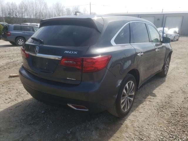 Photo 4 from auction – 2016 ACURA MDX TECHNO with VIN 5FRYD4H40GB026971