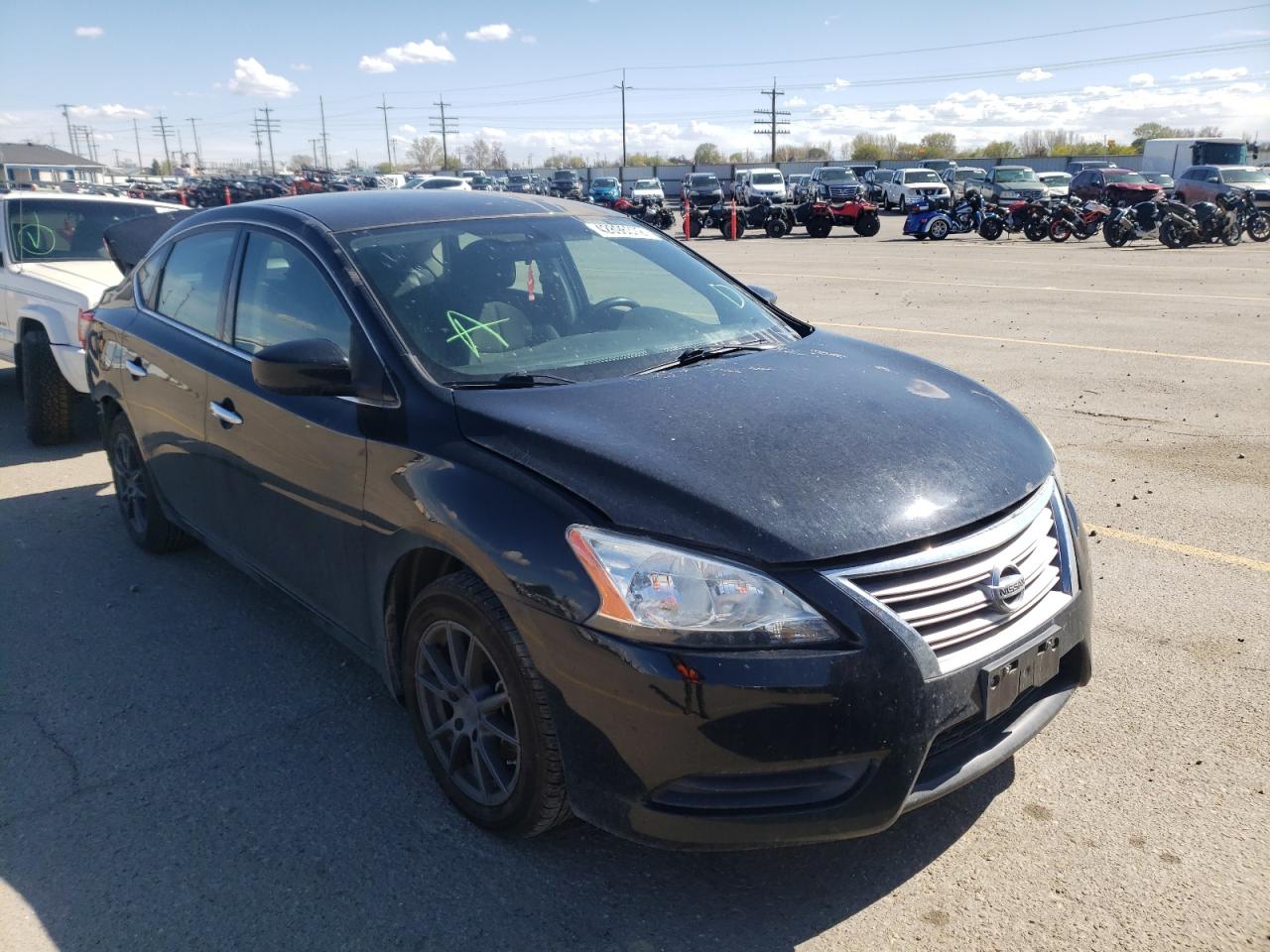 NISSAN SENTRA S 2015 with VIN 3N1AB7AP1FY305317 - Photo from auction