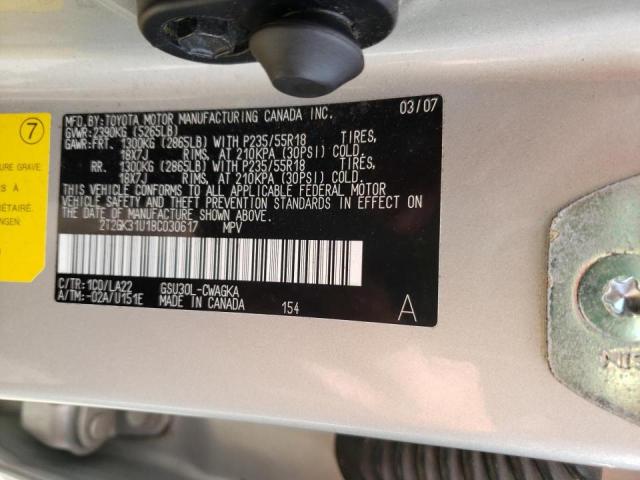 Photo 10 from auction – 2008 LEXUS RX 350 with VIN 2T2GK31U18C030617