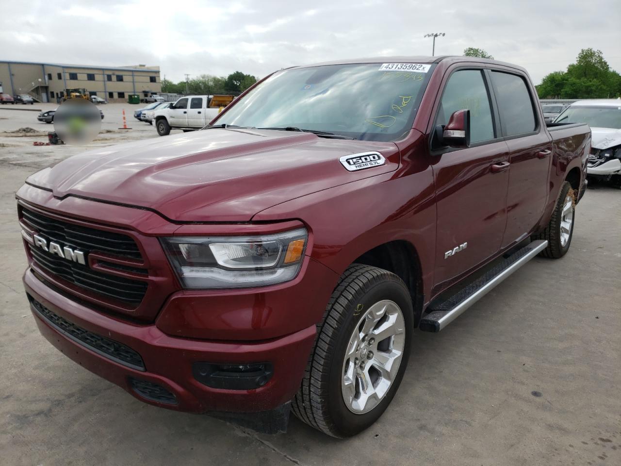 Photo 2 from auction – 2020 RAM 1500 BIG H with VIN 1C6SRFFT4LN155393
