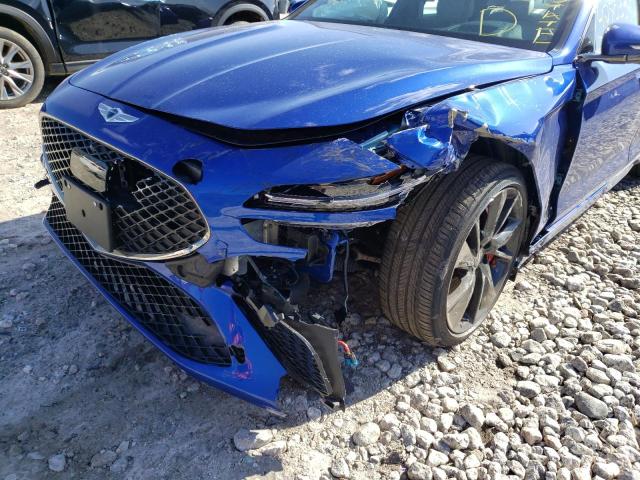 Photo 9 from auction – 2022 GENESIS G70 BASE with VIN KMTG54TE9NU085419