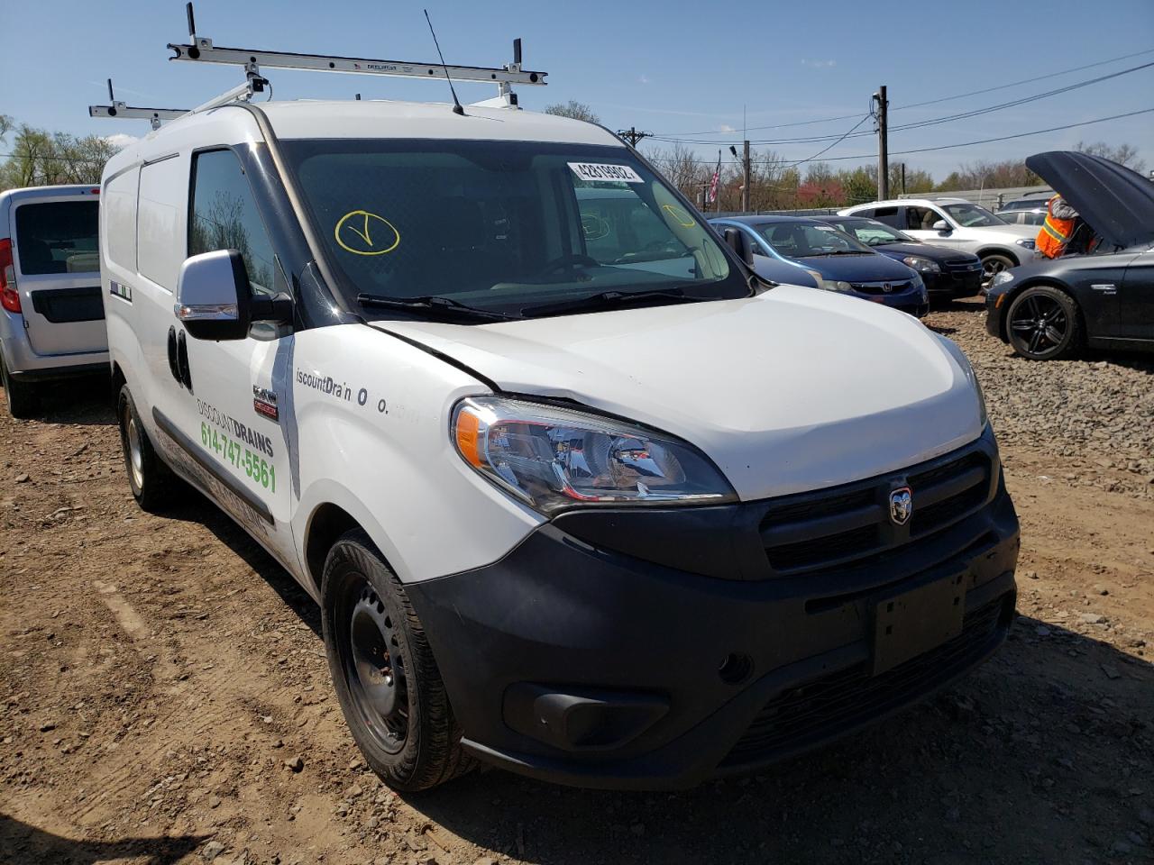 RAM PROMASTER 2015 with VIN ZFBERFAT3F6A34274 - Photo from auction