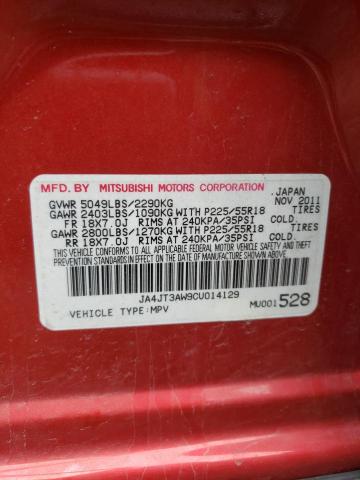Photo 10 from auction – 2012 MITSUBISHI OUTLANDER with VIN JA4JT3AW9CU014129