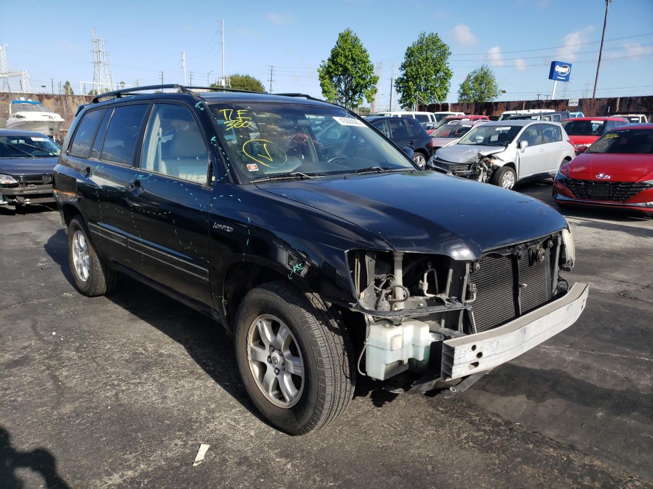 TOYOTA HIGHLANDER 2002 مع رقم تعريف المركبة JTEGF21A920036011 - صورة من المزاد