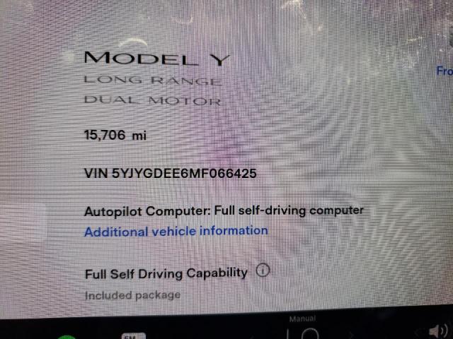 Zdjęcie 8 z aukcji – 2021 TESLA MODEL Y z VIN 5YJYGDEE6MF066425