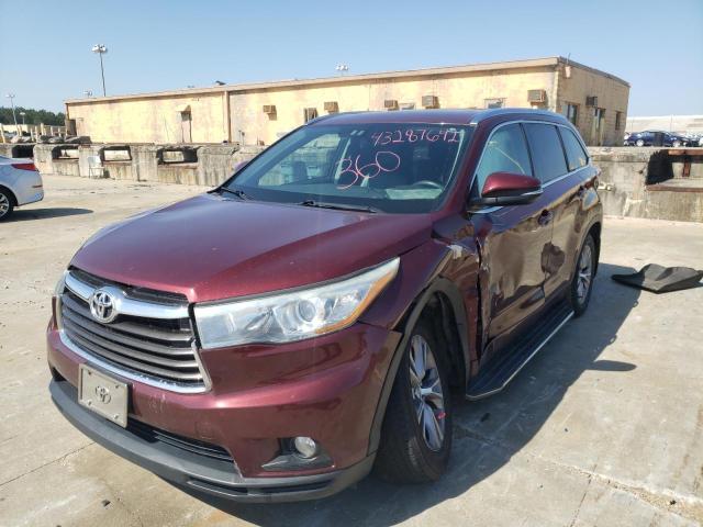 Photo 2 from auction – 2015 TOYOTA HIGHLANDER with VIN 5TDJKRFH5FS096410